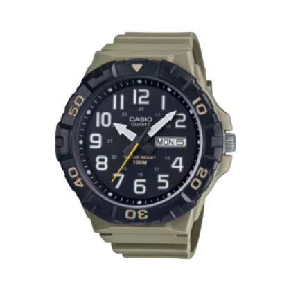 Casio General MRW-210H-5AV Olive Green Resin Band Men Watch
